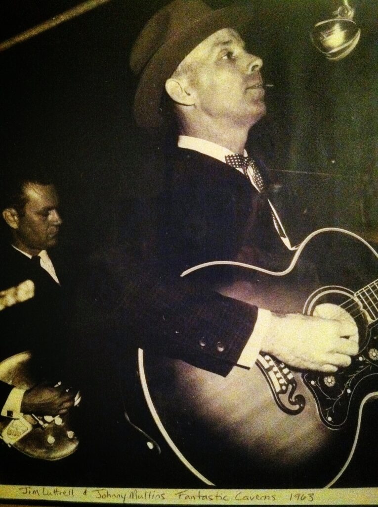 Johnny Mullins and Jim Luttrell at Fantastic Caverns in Springfield, MO 1963