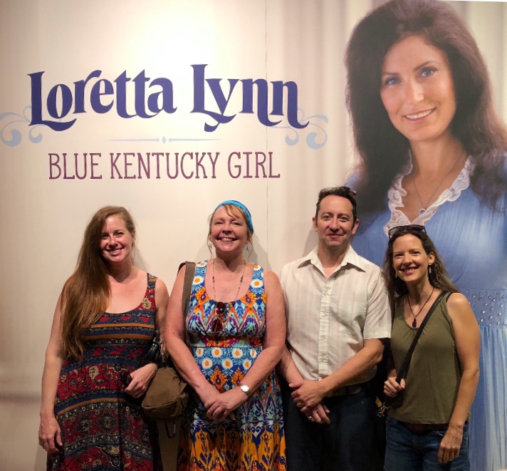 2018 Country Music Hall of Fame Exhibit for Loretta Lynn "The Original Blue Kentucky Girl" - photo of Lorie Jo Bridges, Melinda Mullins, Marco Pascolini and Kasey Rausch